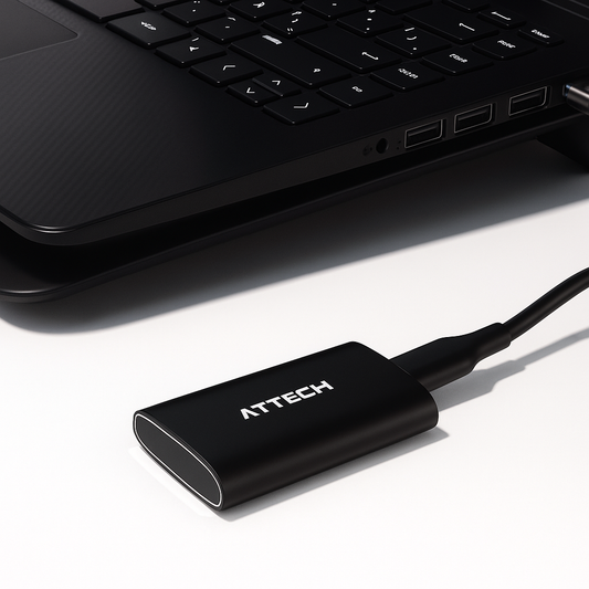Disco Sólido SSD Portable Attech® AT650ePro 512GB USB3.2 - 2000Mb/s