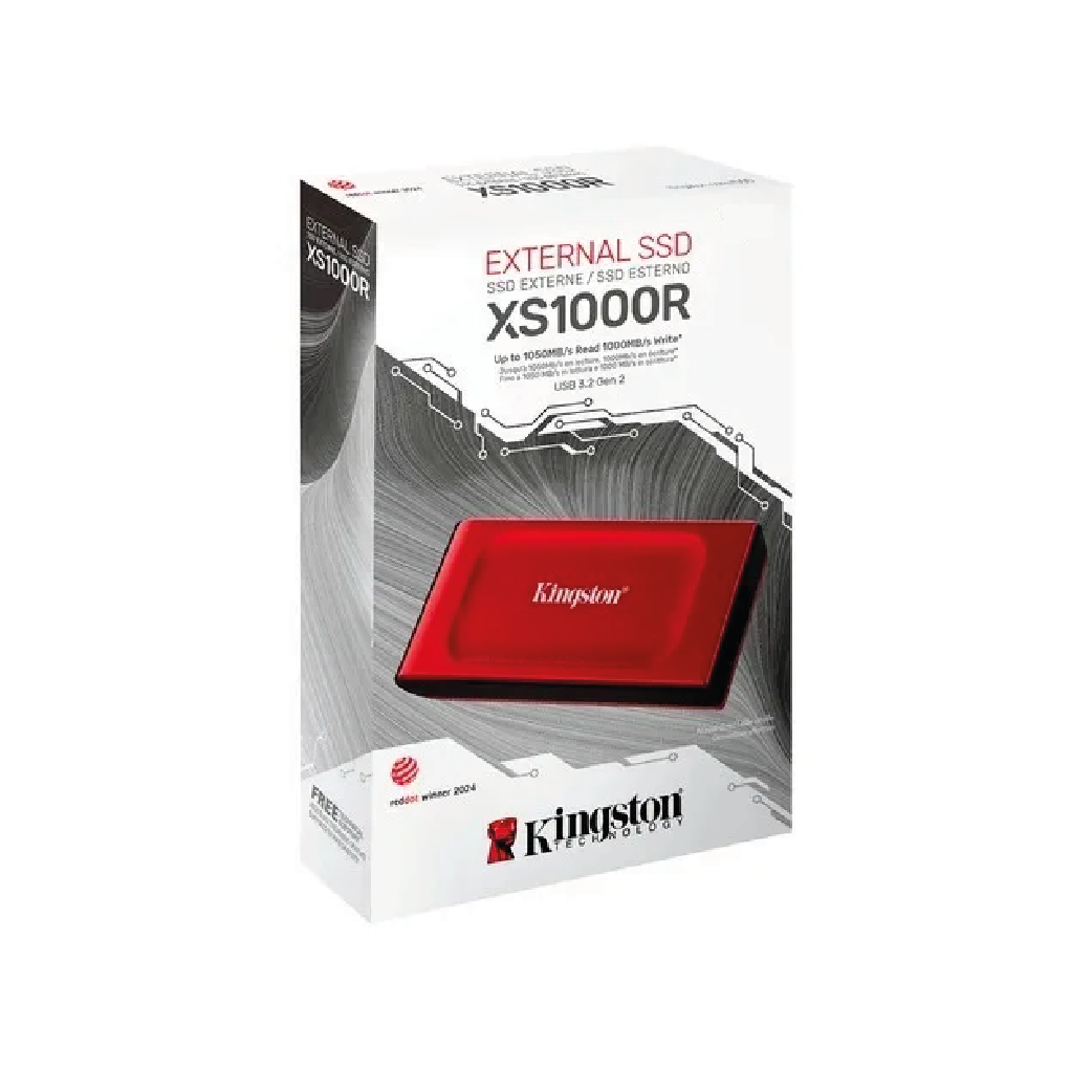 Disco Sólido SSD Portable Kingston xs1000 1TB USB3.2 - 1050Mb/s