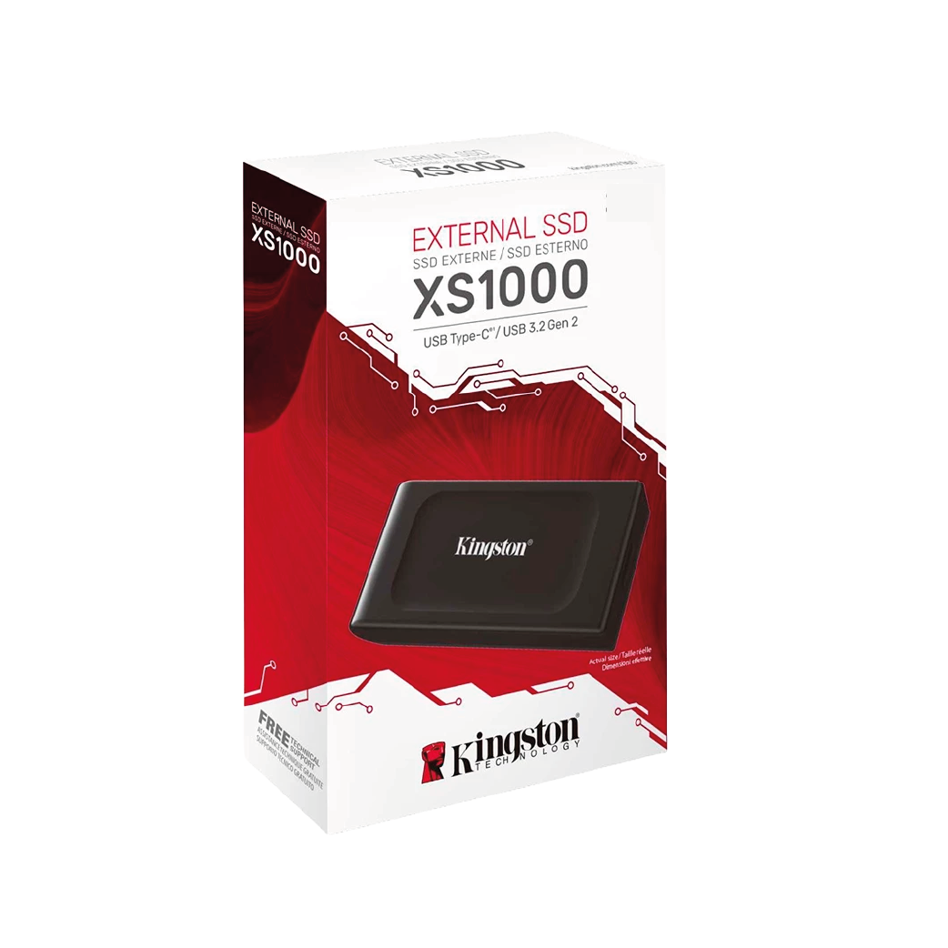 Disco Sólido SSD Portable Kingston xs1000 1TB USB3.2 - 1050Mb/s