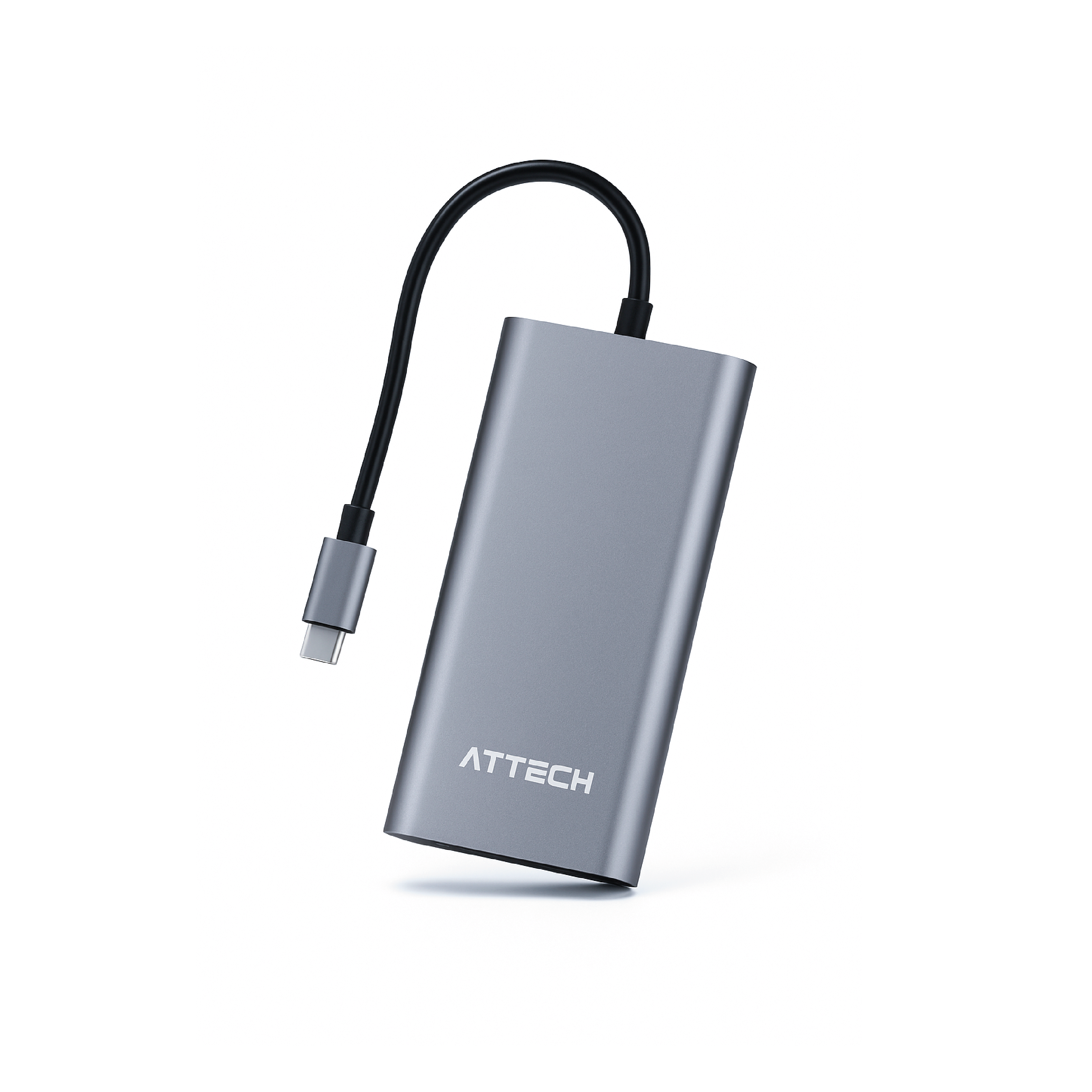 HUB Multipuertos Attech AT065 11 en 1 USB, USB-C, MICRO SD, SD, RED 10 ...