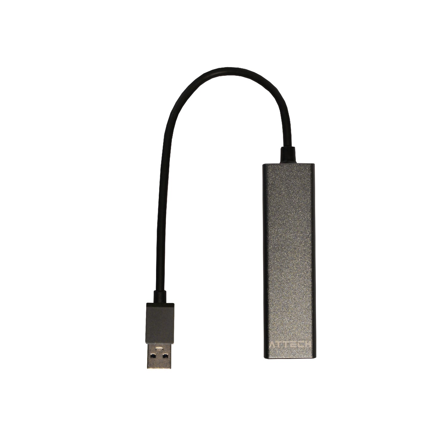 HUB Multipuertos Attech AT011 USB 2.0 x3 + Puerto Ethernet